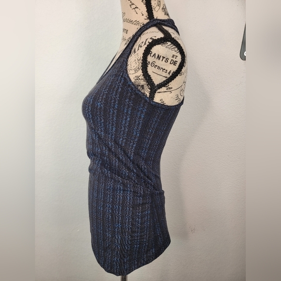 Lululemon Cool Racer Back Tank Top Sz 4 Ziggy Gem Blue Multicolor - Picture 5 of 6